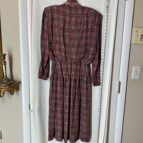 Vintage Hand Made Paisley Dress - Picture 8 of 8